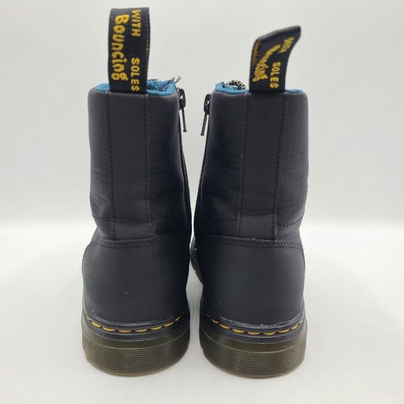 Doc Dr Martens Combs Leather AW004 Air Wair Black Leather Ankle Boots Size 6M 7L - Picture 5 of 10